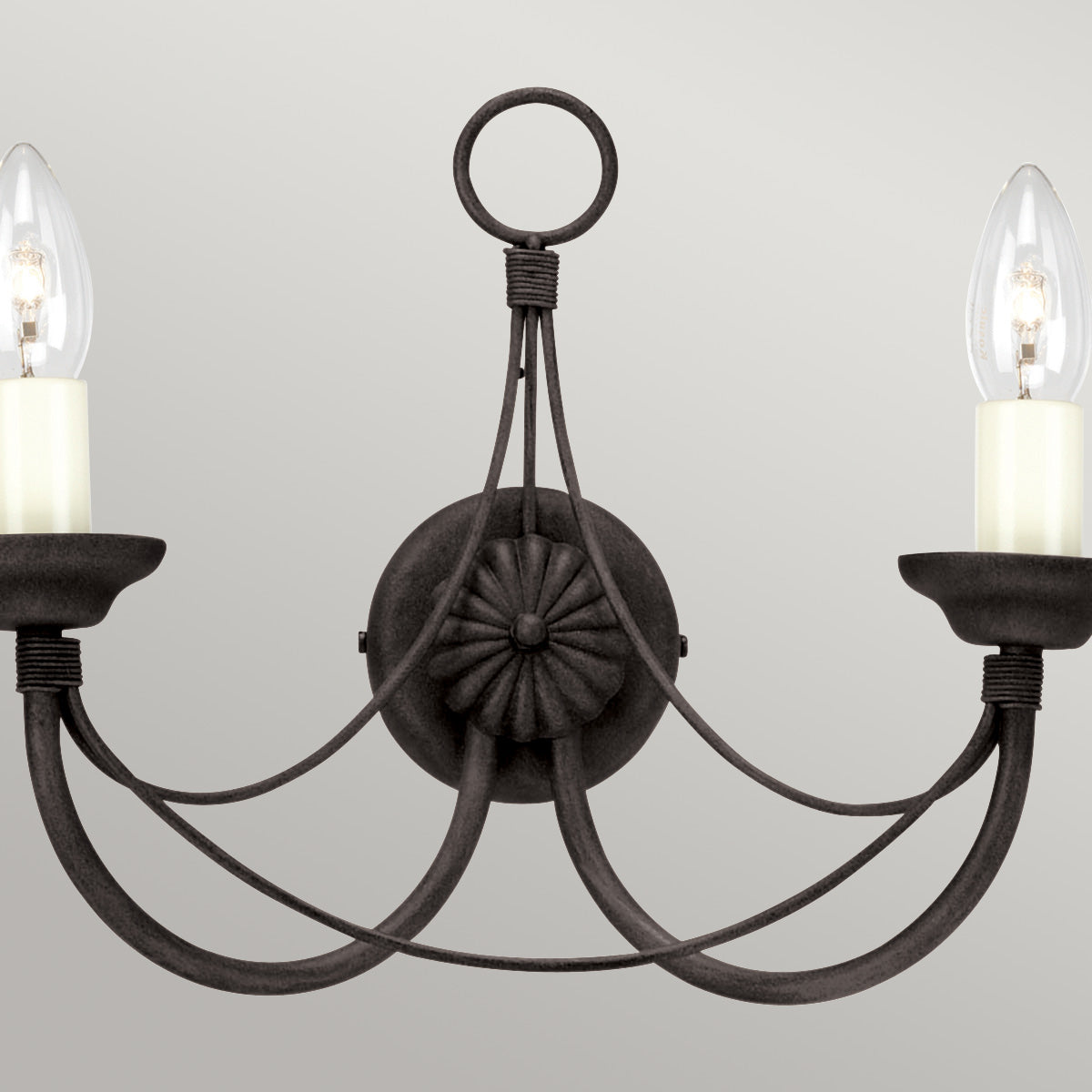 Wandleuchte Carisbrooke (schwarz) 2x - Elstead Lighting