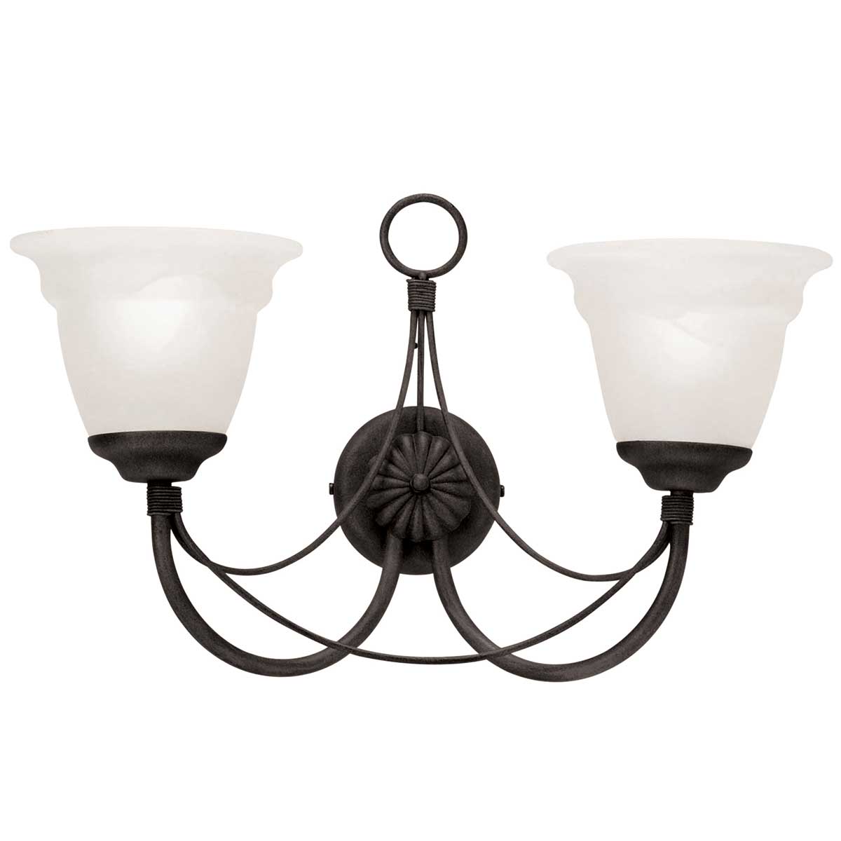 Wandleuchte Carisbrooke (schwarz) 2x - Elstead Lighting