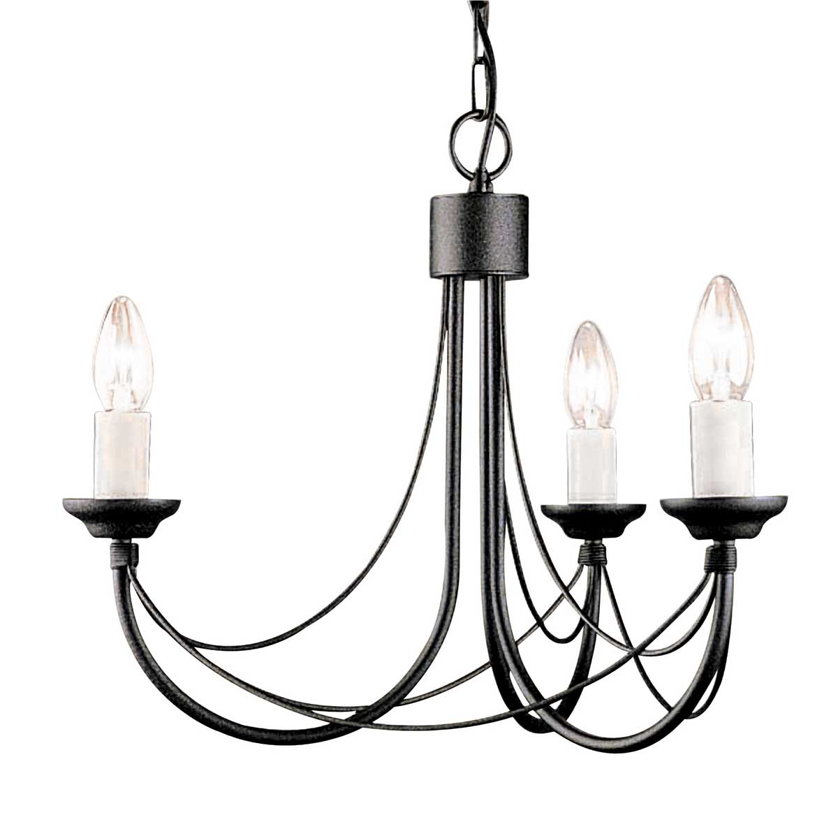 Pendelleuchte Carisbrooke (schwarz) 3x - Elstead Lighting