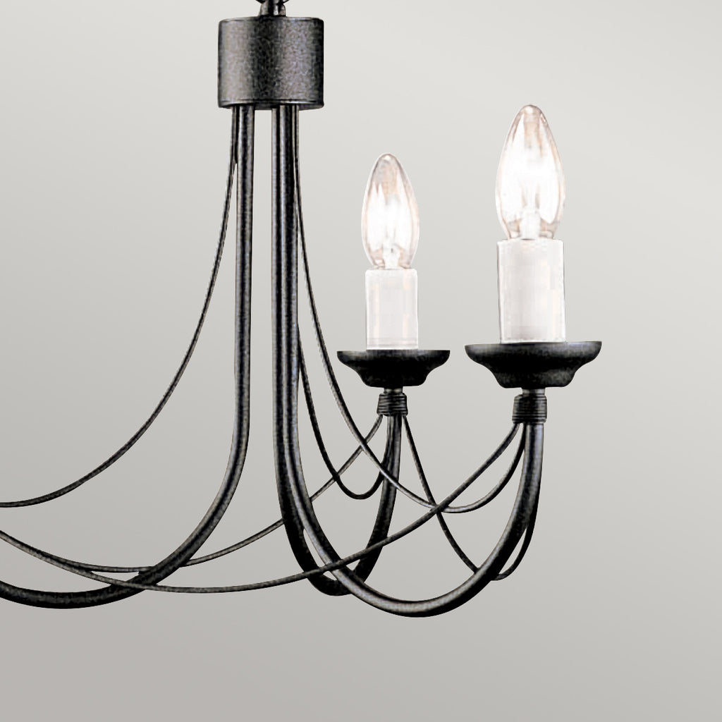 Pendelleuchte Carisbrooke (schwarz) 3x - Elstead Lighting
