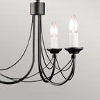 Pendelleuchte Carisbrooke (schwarz) 3x - Elstead Lighting