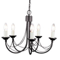 Pendelleuchte Carisbrooke (schwarz) 5x - Elstead Lighting
