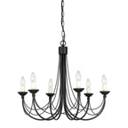 Pendelleuchte Carisbrooke (schwarz) 6x - Elstead Lighting