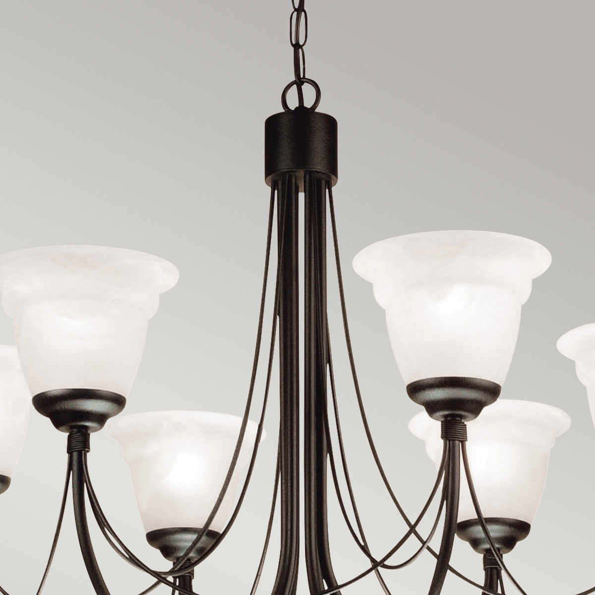 Pendelleuchte Carisbrooke (schwarz) 6x - Elstead Lighting