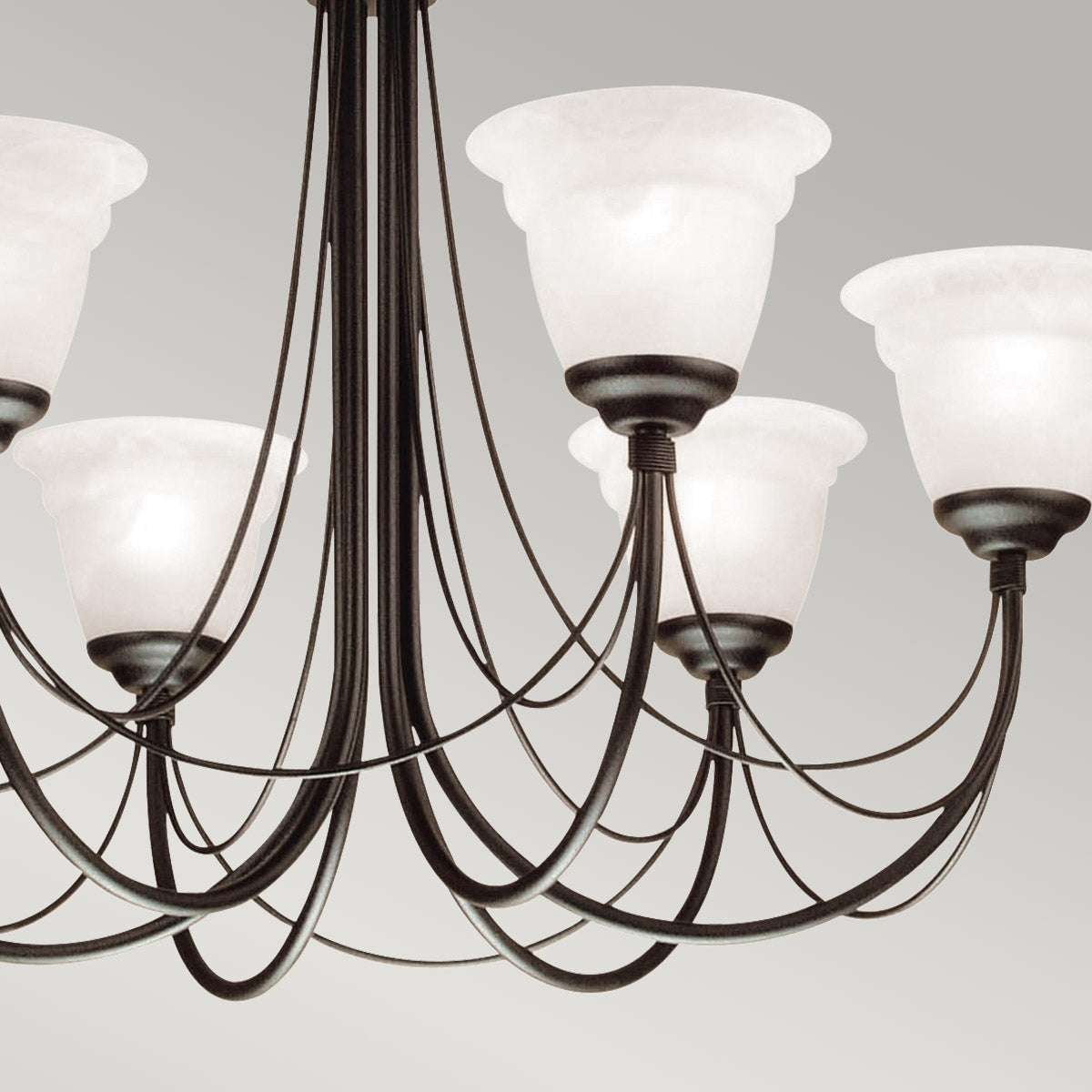 Pendelleuchte Carisbrooke (schwarz) 6x - Elstead Lighting