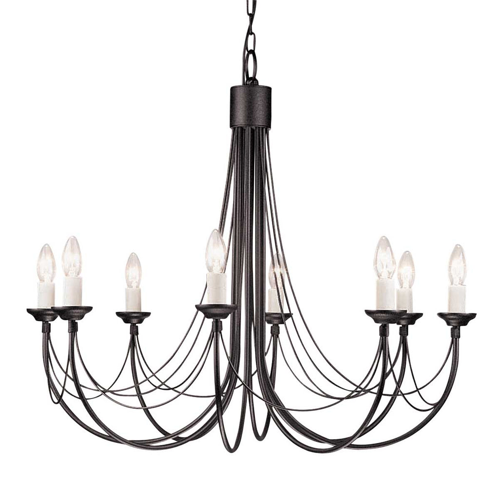 Pendelleuchte Carisbrooke (schwarz) 8x - Elstead Lighting
