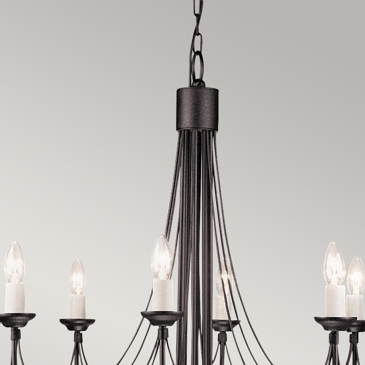 Pendelleuchte Carisbrooke (schwarz) 8x - Elstead Lighting