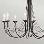 Pendelleuchte Carisbrooke (schwarz) 8x - Elstead Lighting