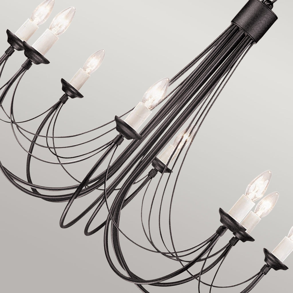 Pendelleuchte Carisbrooke (schwarz) 8x - Elstead Lighting