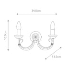 Wandleuchte Chartwell (verchromt) 2x - Elstead Lighting