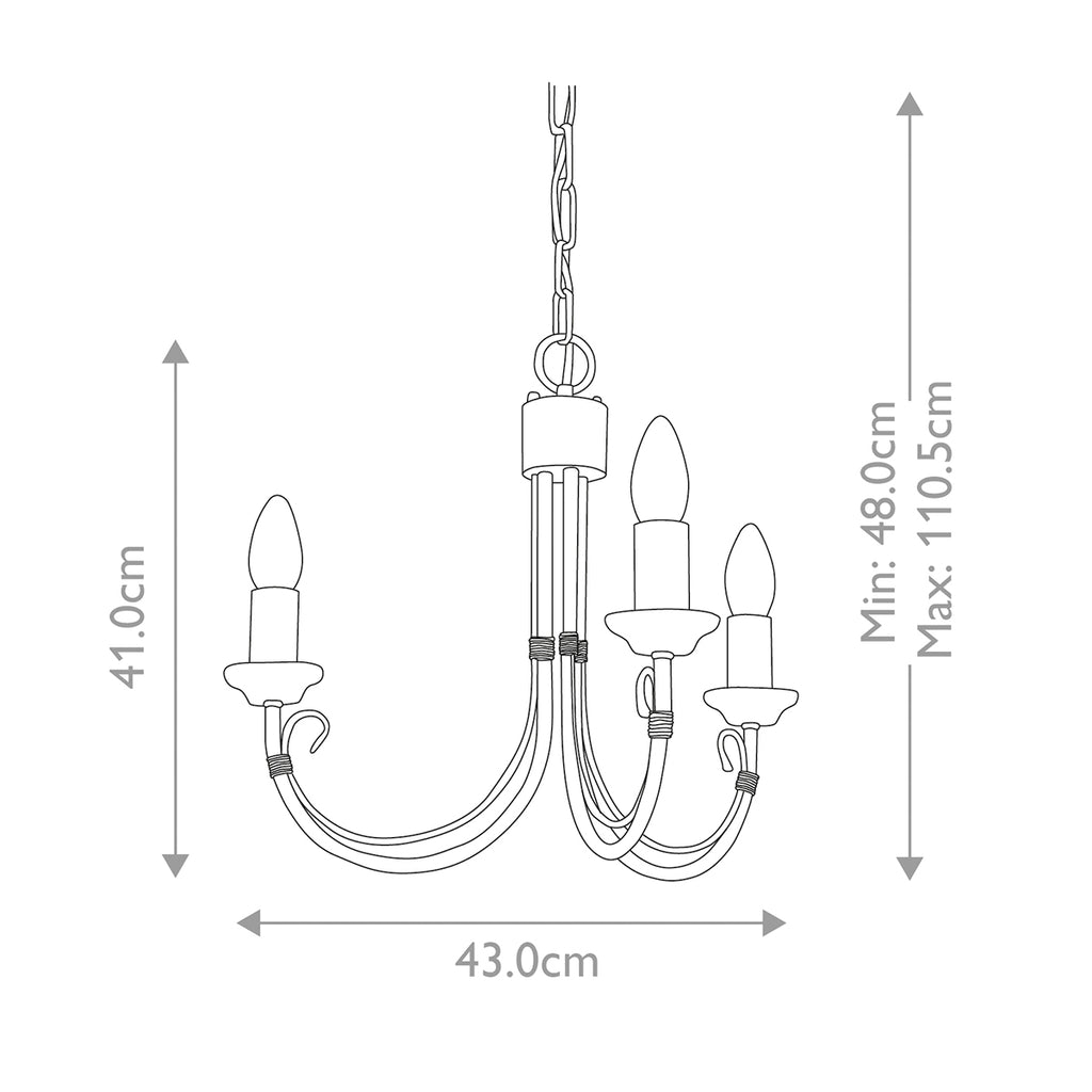 Pendelleuchte Chartwell (schwarz) 3x - Elstead Lighting