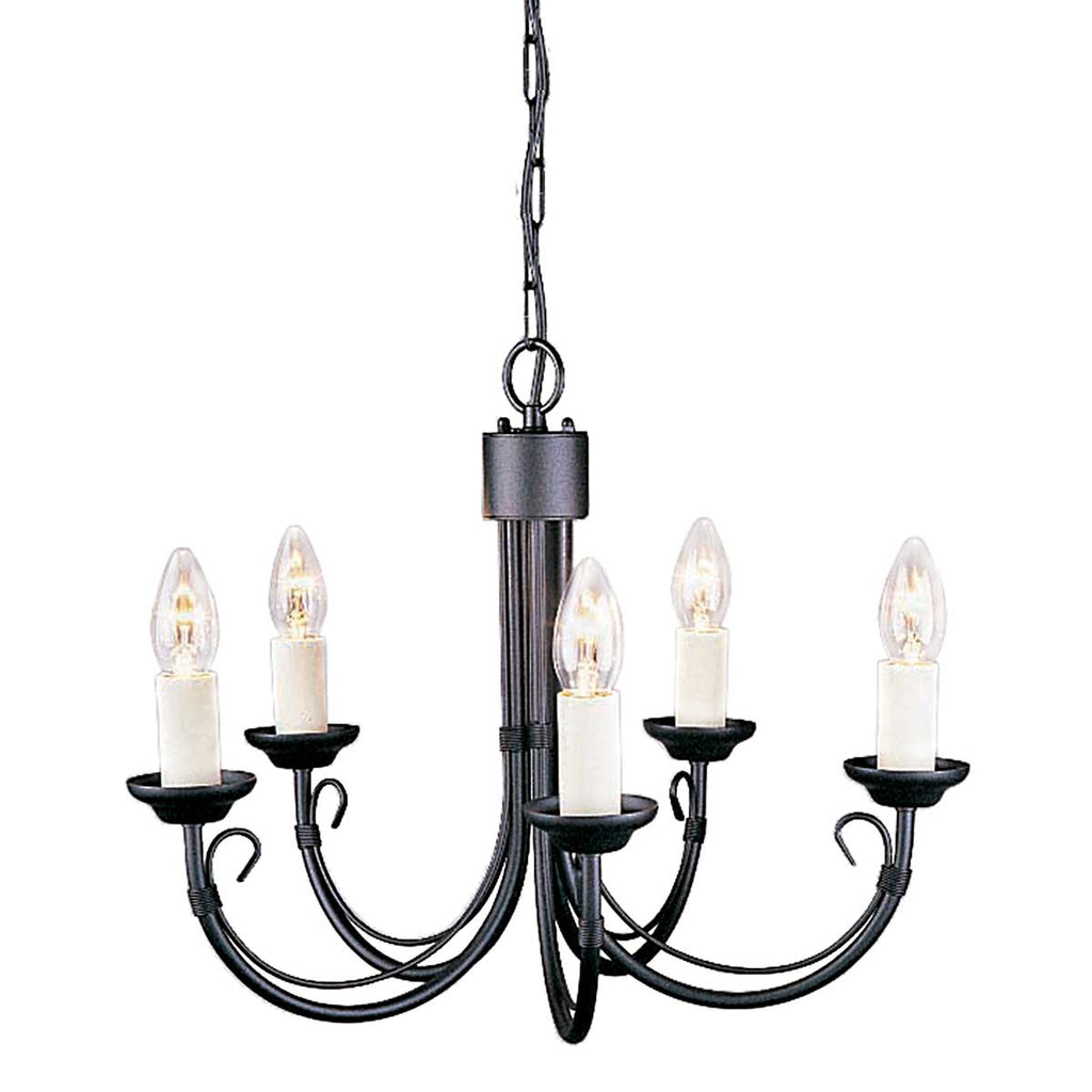 Pendelleuchte Chartwell (schwarz) 5x - Elstead Lighting