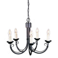 Pendelleuchte Chartwell (schwarz) 5x - Elstead Lighting