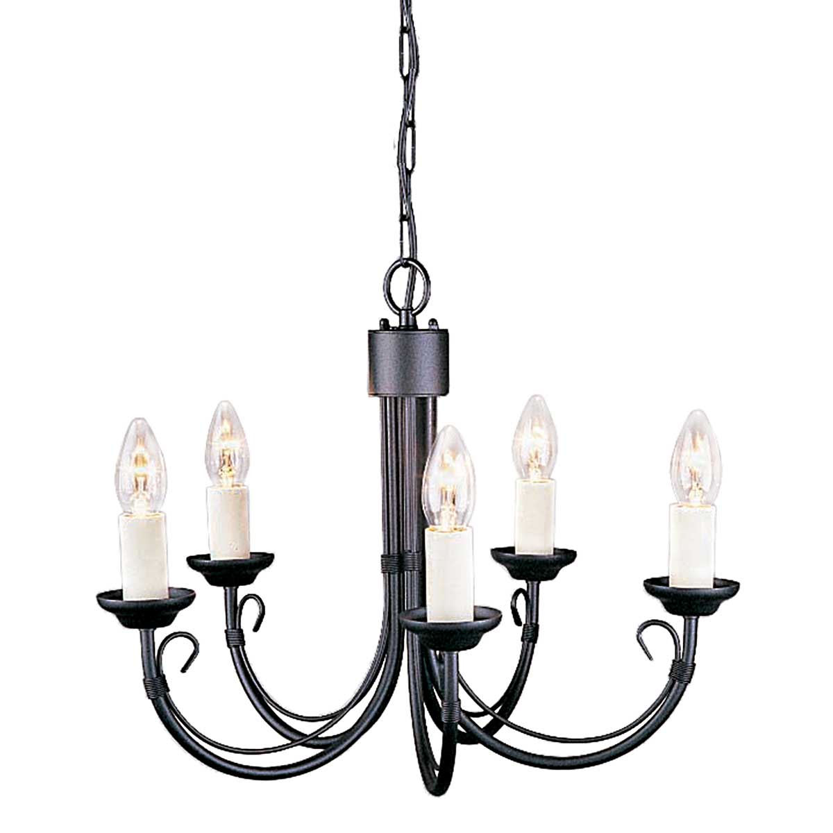 Pendelleuchte Chartwell (schwarz) 5x - Elstead Lighting