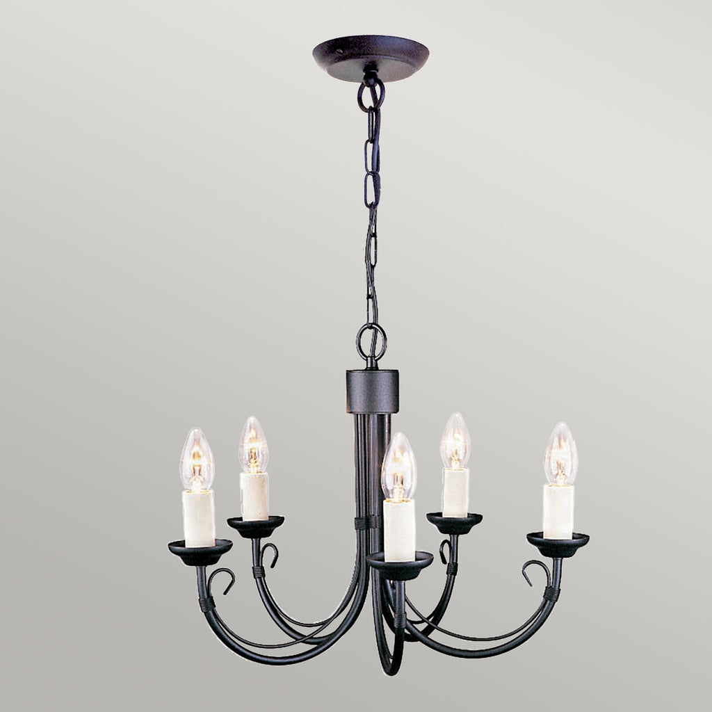 Pendelleuchte Chartwell (schwarz) 5x - Elstead Lighting