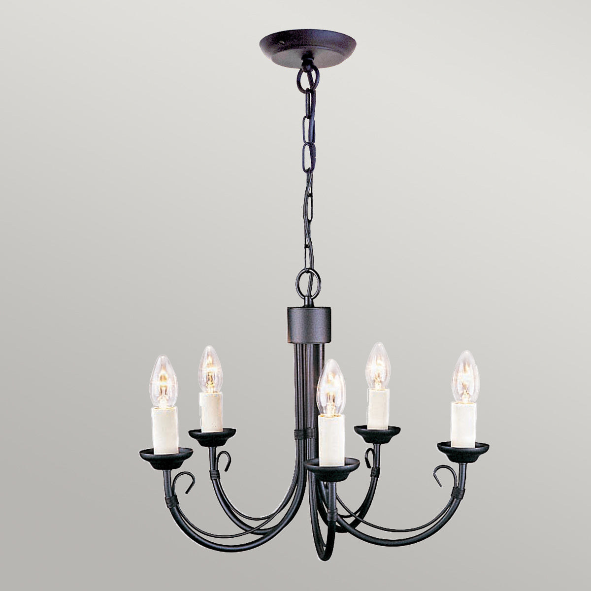 Pendelleuchte Chartwell (schwarz) 5x - Elstead Lighting