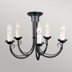 Pendelleuchte Chartwell (schwarz) 5x - Elstead Lighting