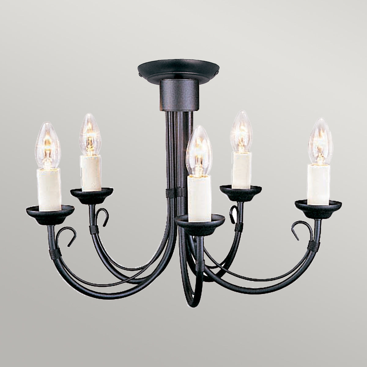 Pendelleuchte Chartwell (schwarz) 5x - Elstead Lighting