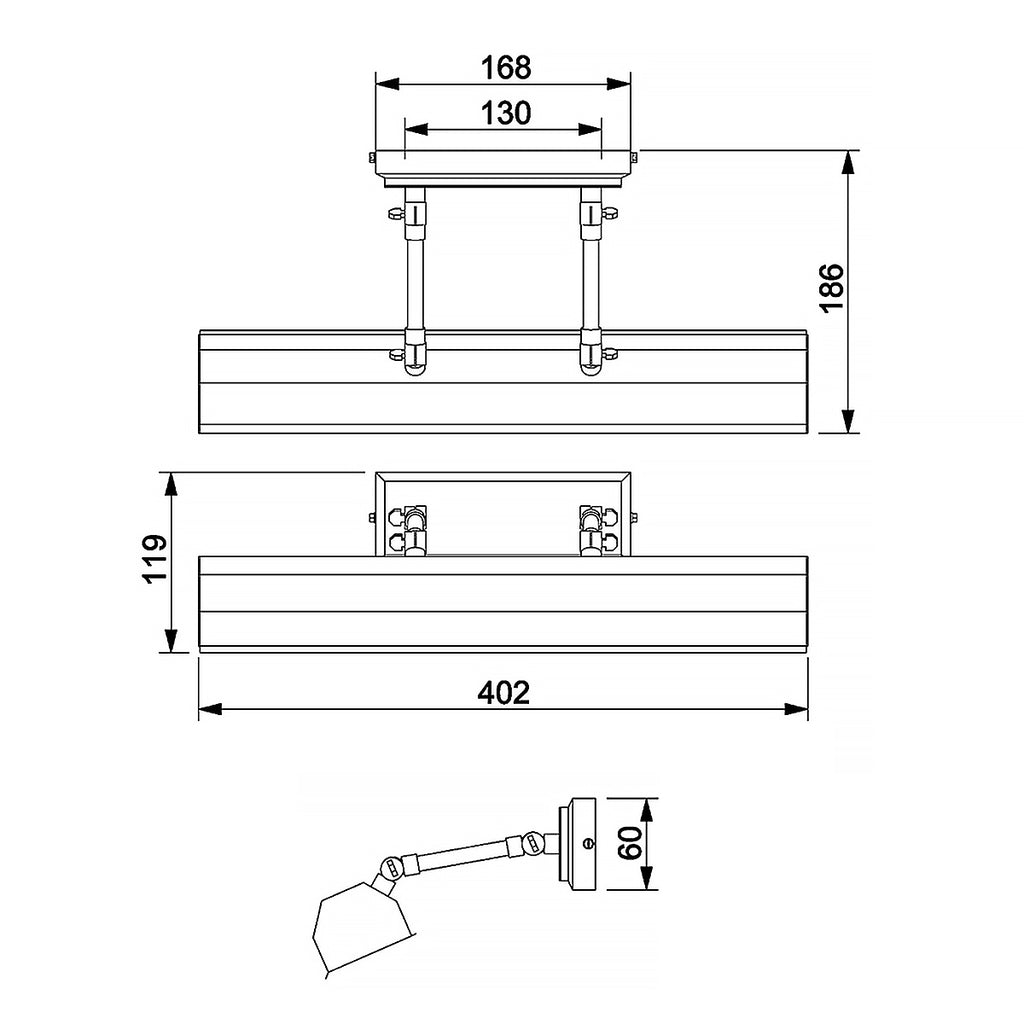 Bilderleuchte Chawton (Nickel) 2x - Elstead Lighting