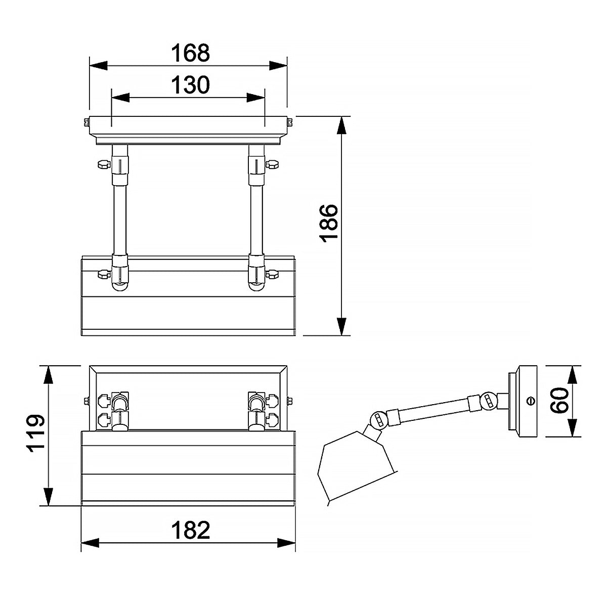 Bilderleuchte Chawton (Nickel) 1x - Elstead Lighting