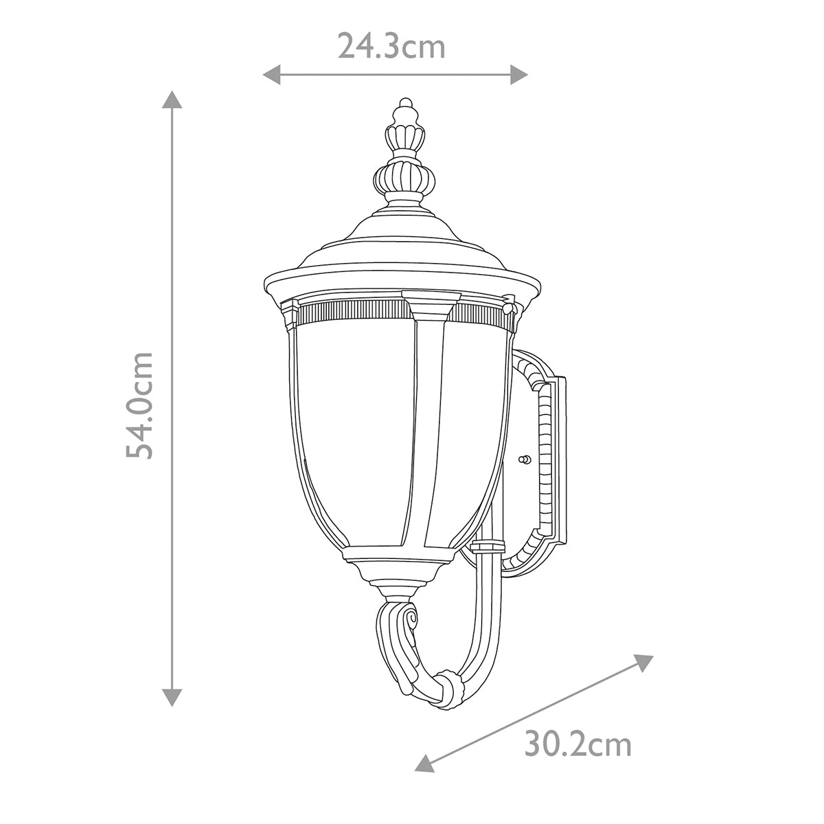 Außen-Wandleuchte Cleveland (bronzefarben) 1x - Elstead Lighting