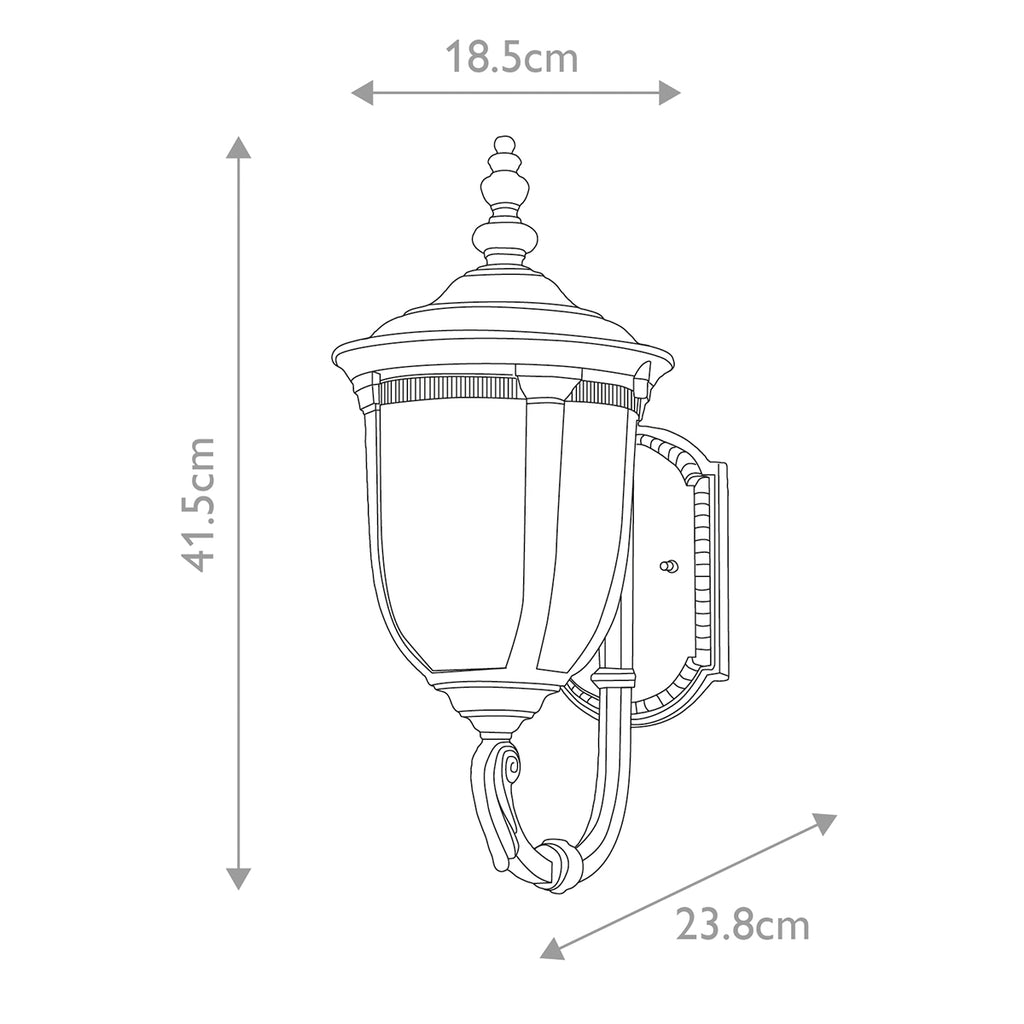Außen-Wandleuchte Cleveland (bronzefarben) 1x - Elstead Lighting