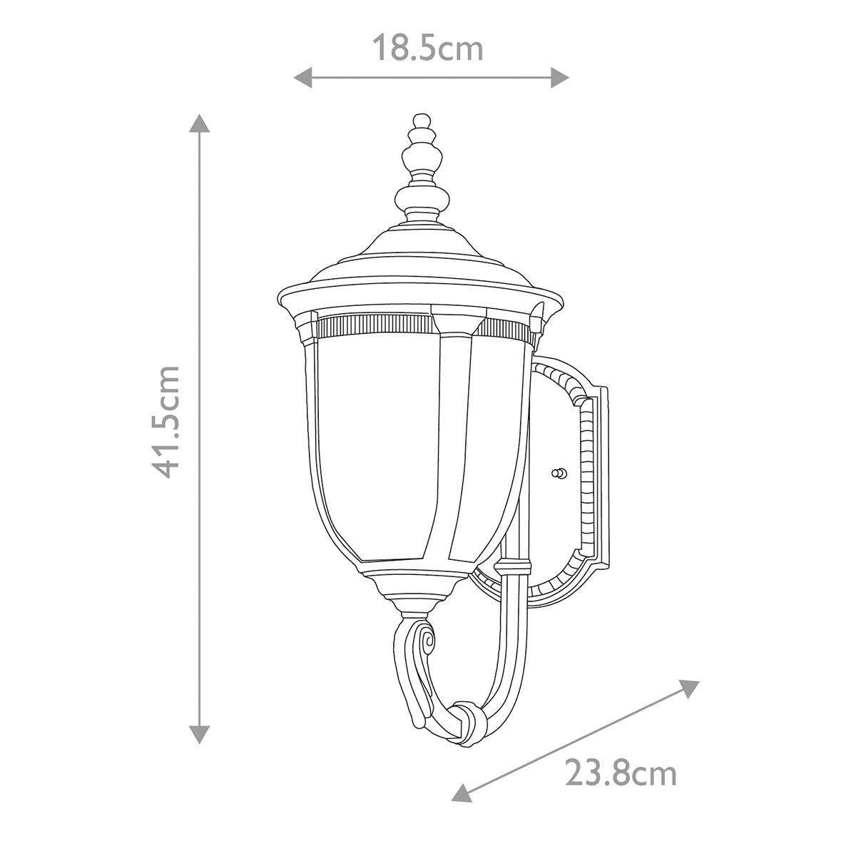 Außen-Wandleuchte Cleveland (bronzefarben) 1x - Elstead Lighting