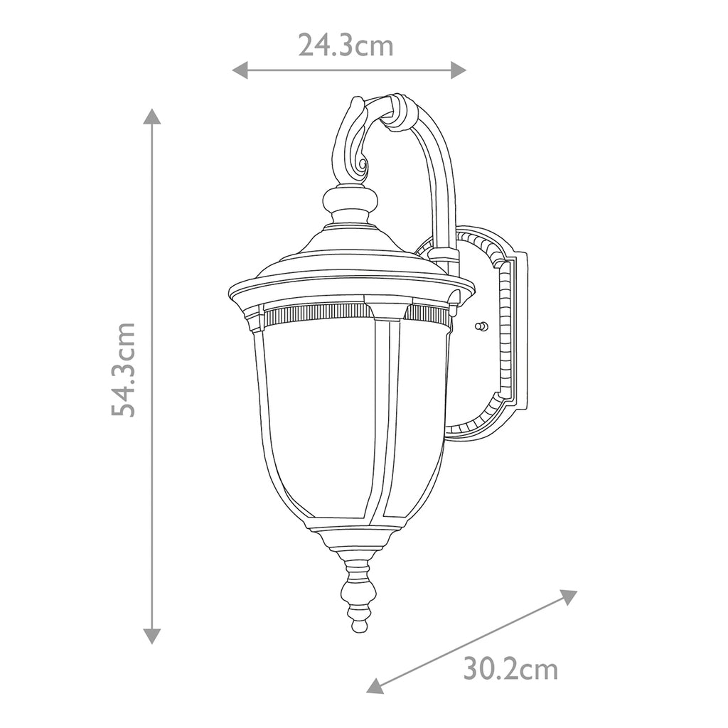Außen-Wandleuchte Cleveland (bronzefarben) 1x - Elstead Lighting