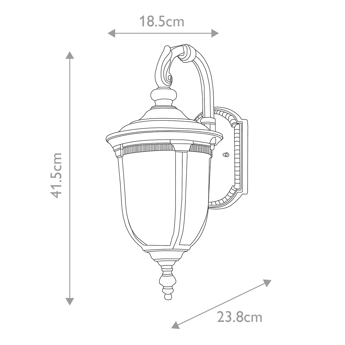 Außen-Wandleuchte Cleveland (bronzefarben) 1x - Elstead Lighting