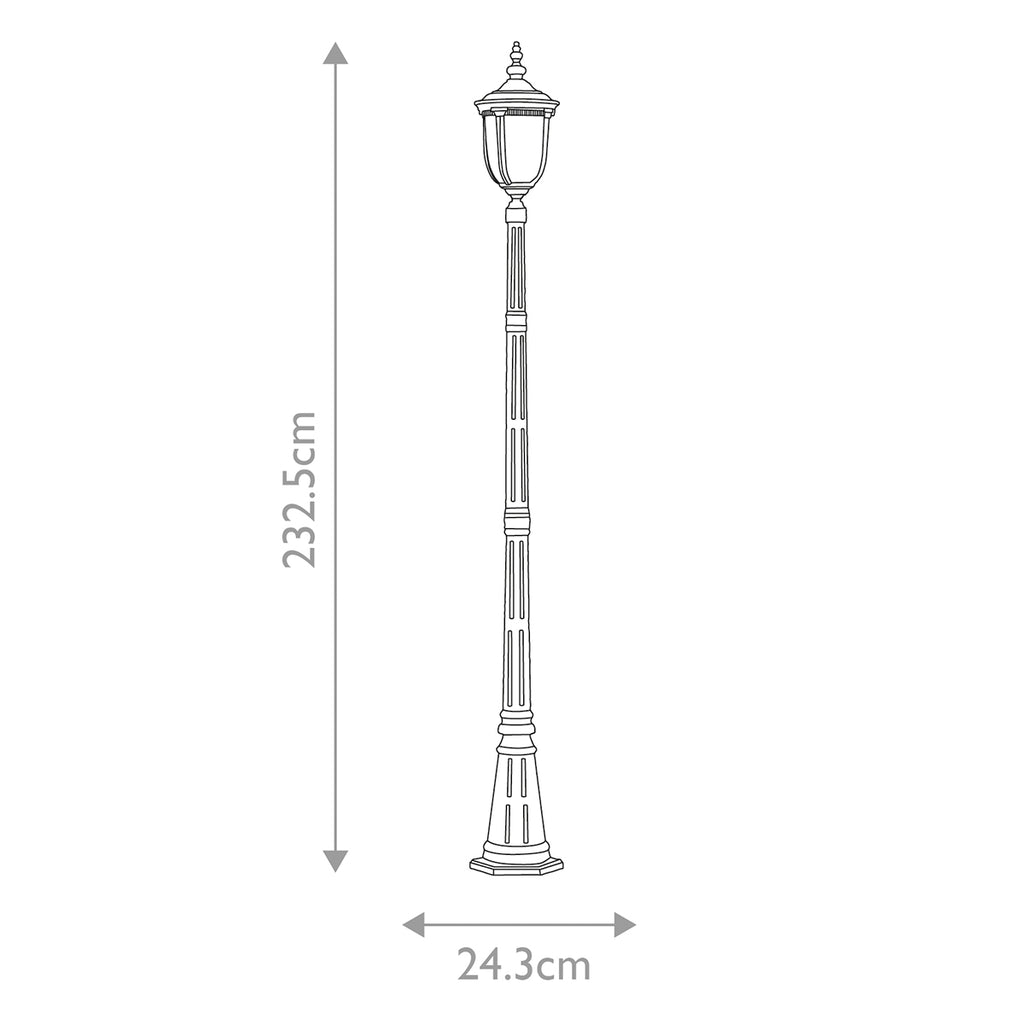 Außen-Stehleuchte Cleveland (bronzefarben) 1x - Elstead Lighting