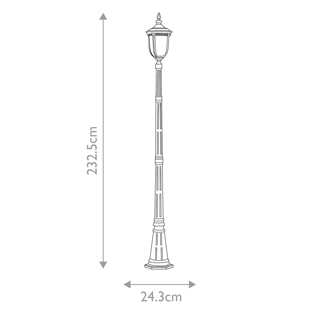 Außen-Stehleuchte Cleveland (bronzefarben) 1x - Elstead Lighting