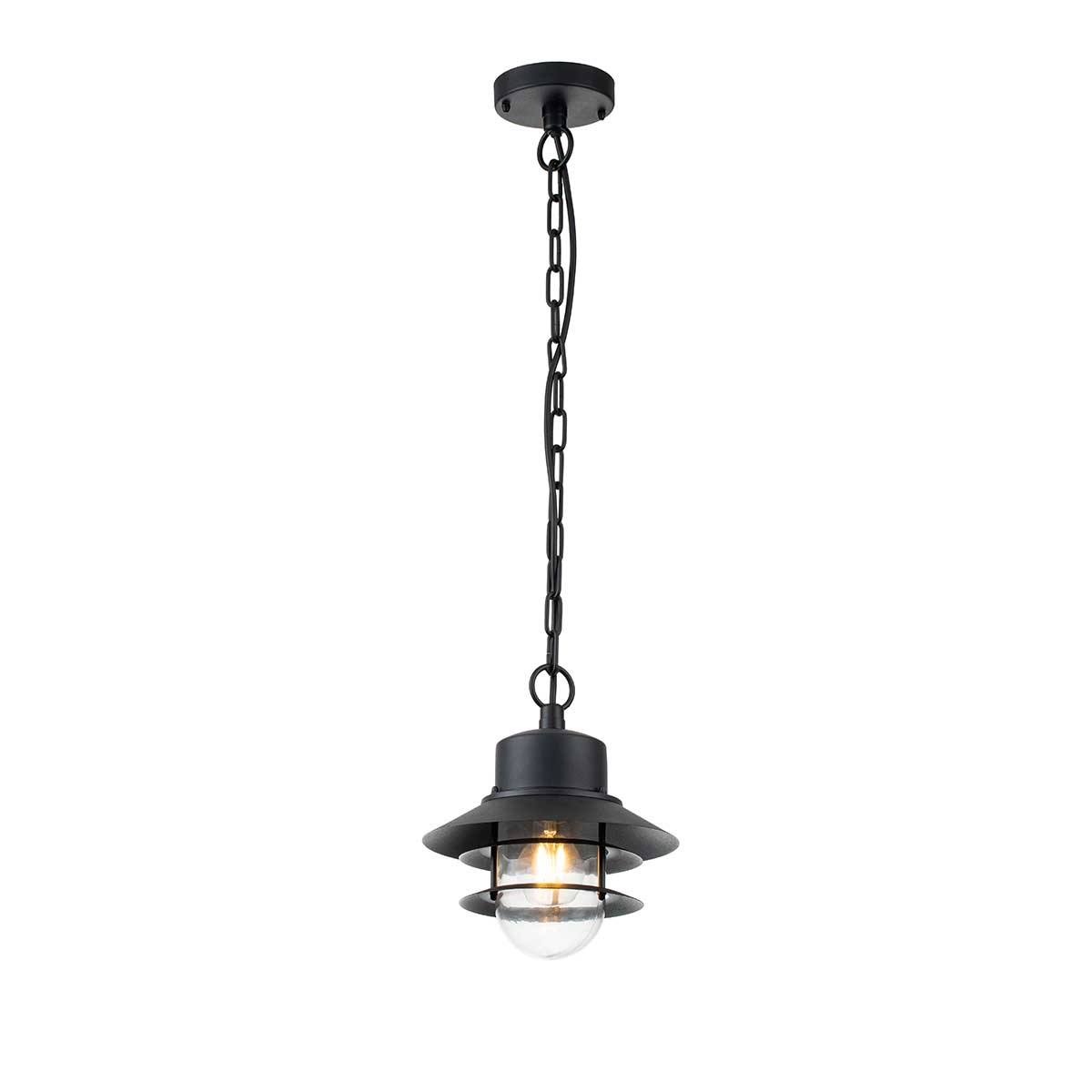 Außen-Pendelleuchte Copenhagen (schwarz) 1x - Elstead Lighting