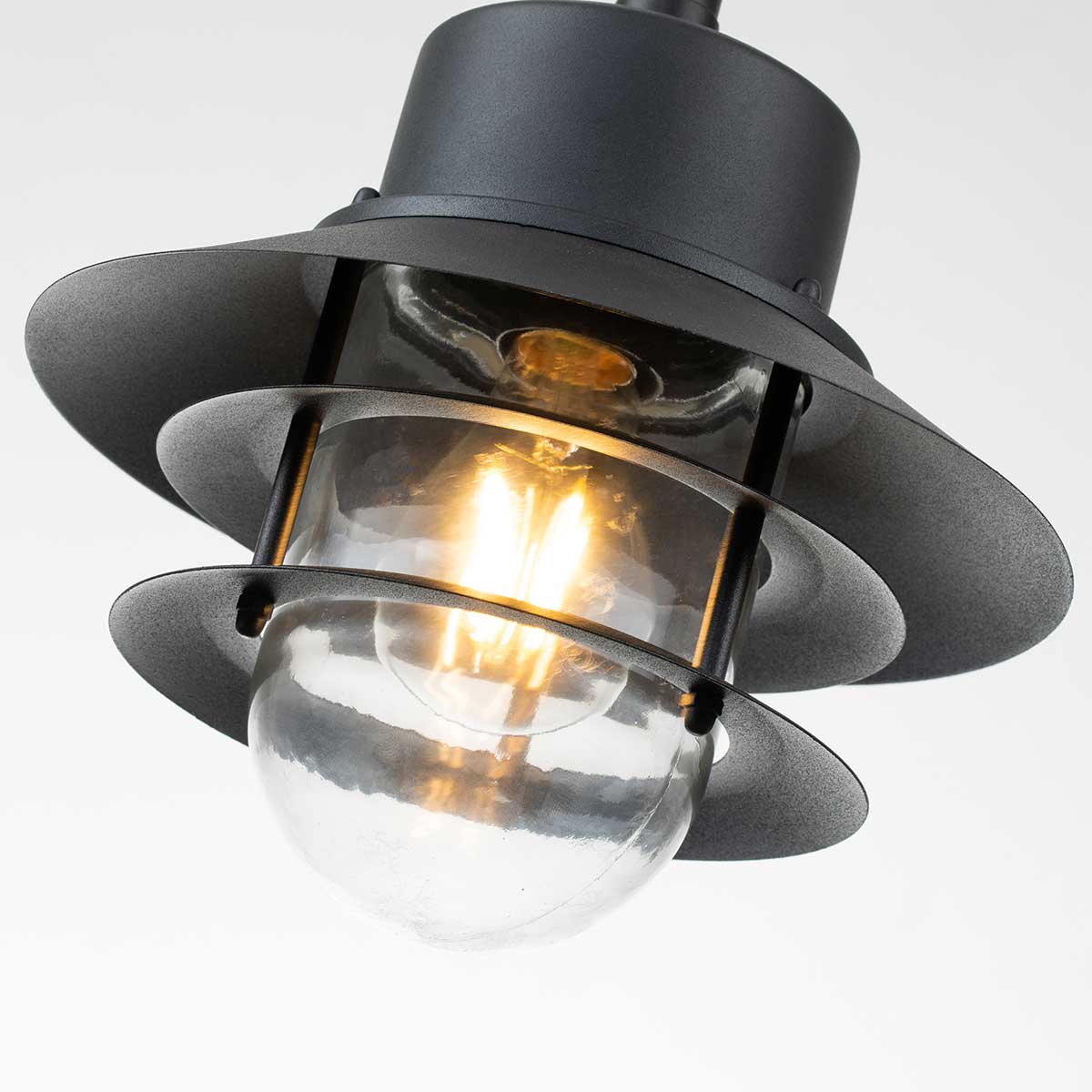 Außen-Pendelleuchte Copenhagen (schwarz) 1x - Elstead Lighting
