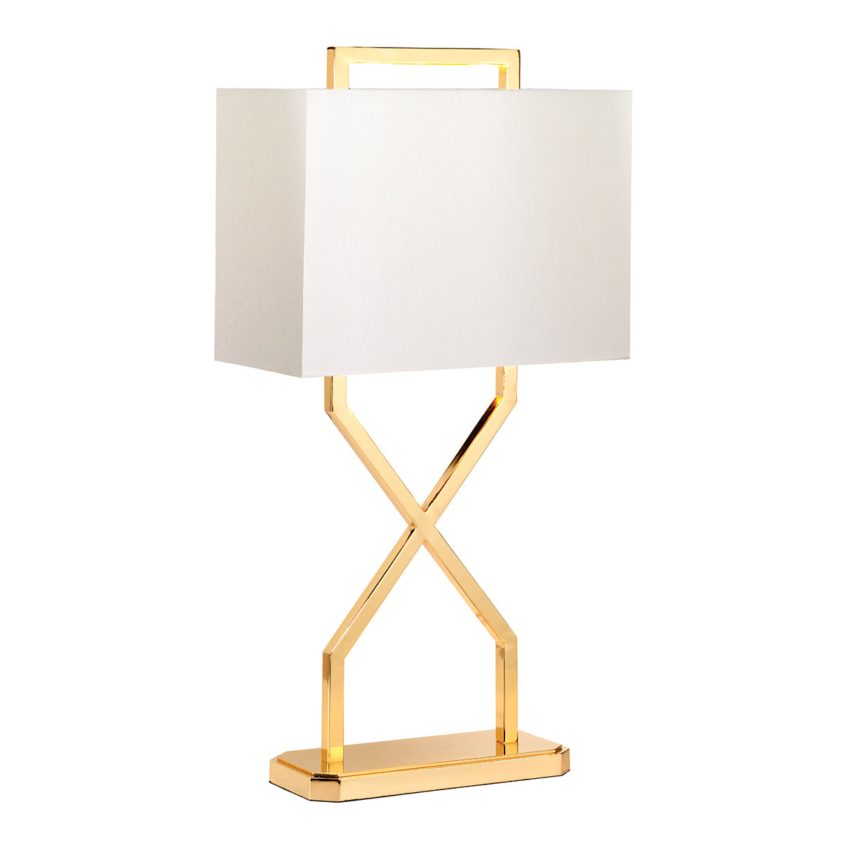 Tischleuchte Cross (Grün & Braun Glas) 1x - Elstead Lighting