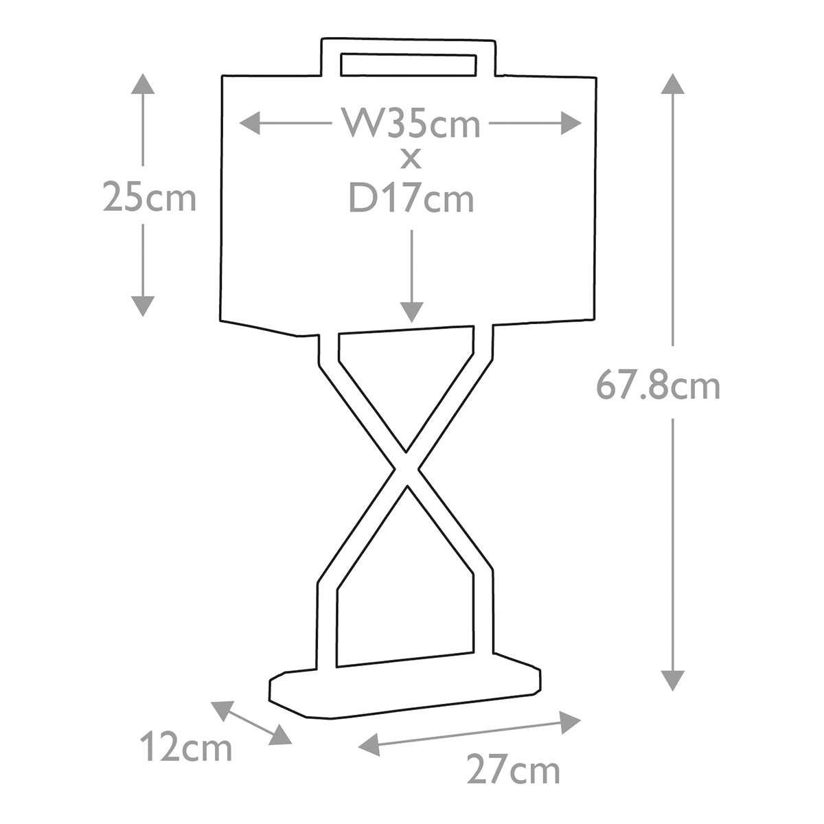 Tischleuchte Cross (bronzefarben) 1x - Elstead Lighting