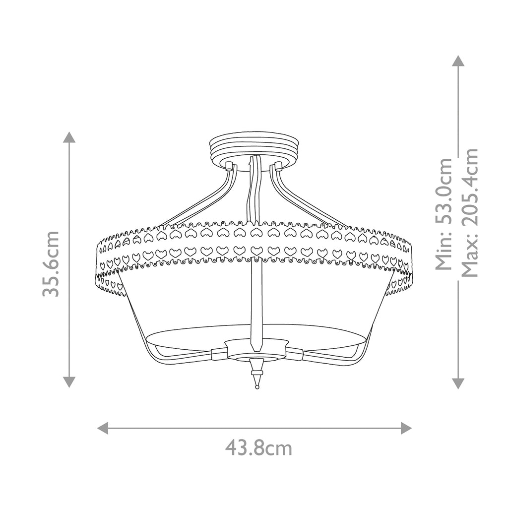 Deckenleuchte Crown (Iron Gate) 3x - Elstead Lighting