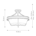 Deckenleuchte Crown (Iron Gate) 3x - Elstead Lighting