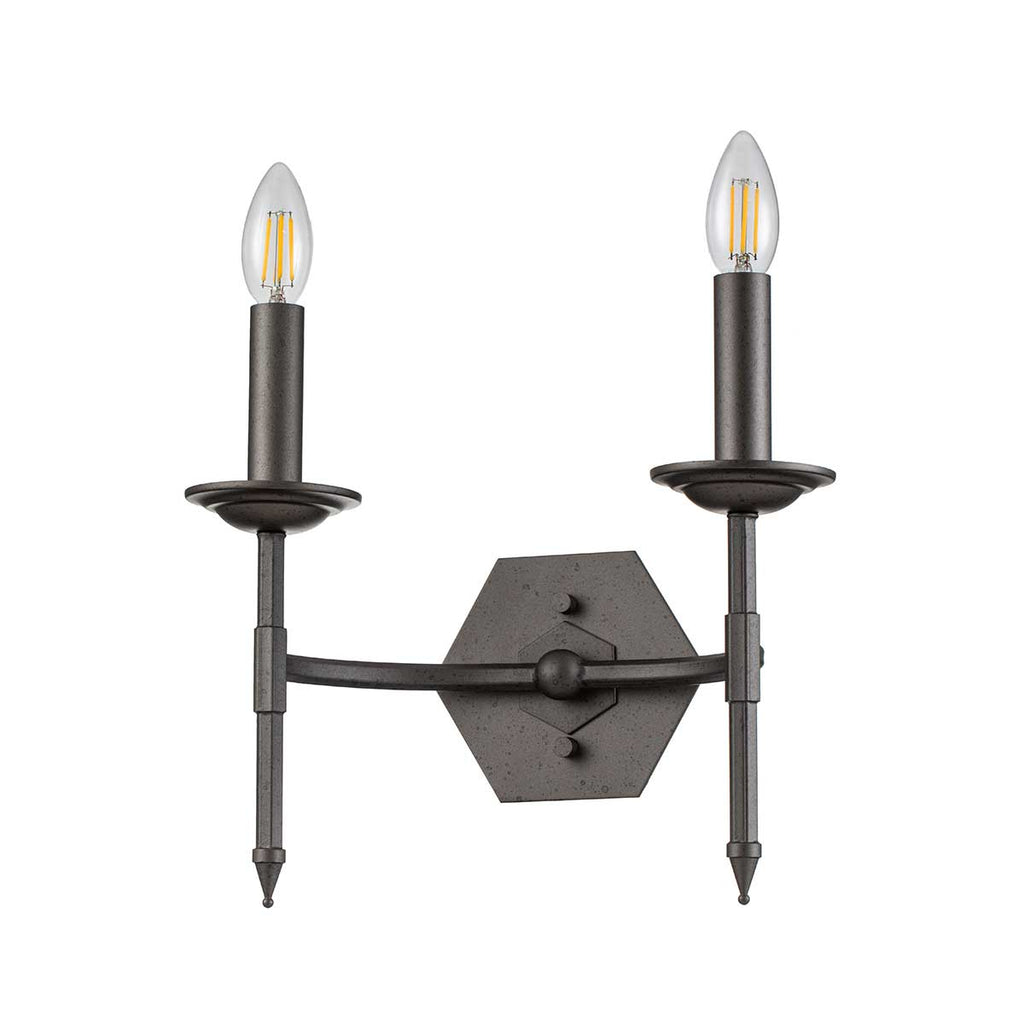 Wandleuchte Crown (bronzefarben) 2x - Elstead Lighting
