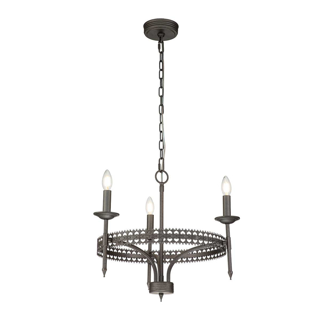 Pendelleuchte Crown (Iron Gate) 3x - Elstead Lighting