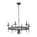 Pendelleuchte Crown (Iron Gate) 6x - Elstead Lighting