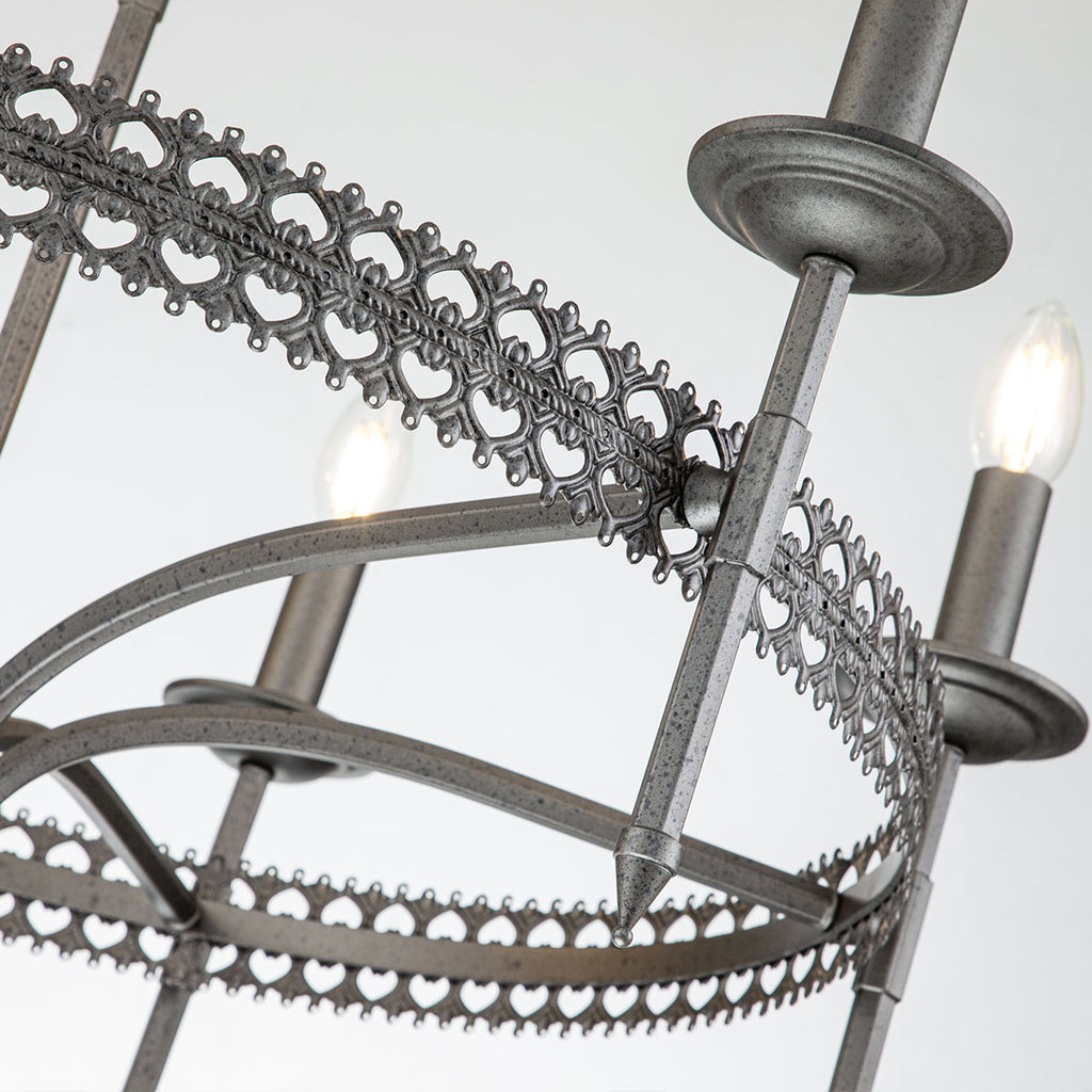 Pendelleuchte Crown (Iron Gate) 6x - Elstead Lighting