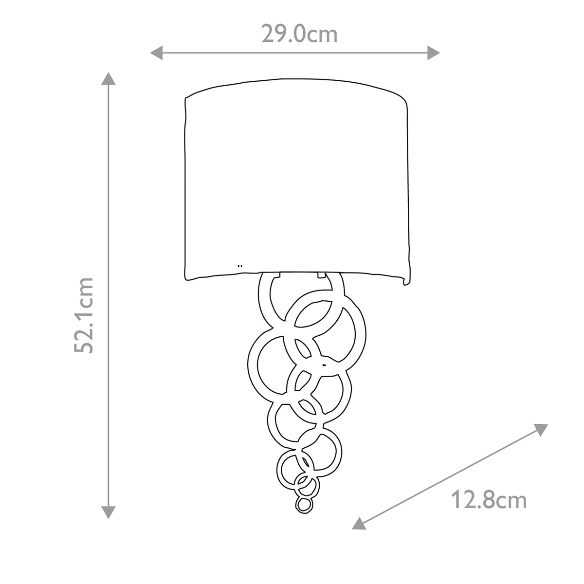 Wandleuchte Curtis (schwarz) 1x - Elstead Lighting