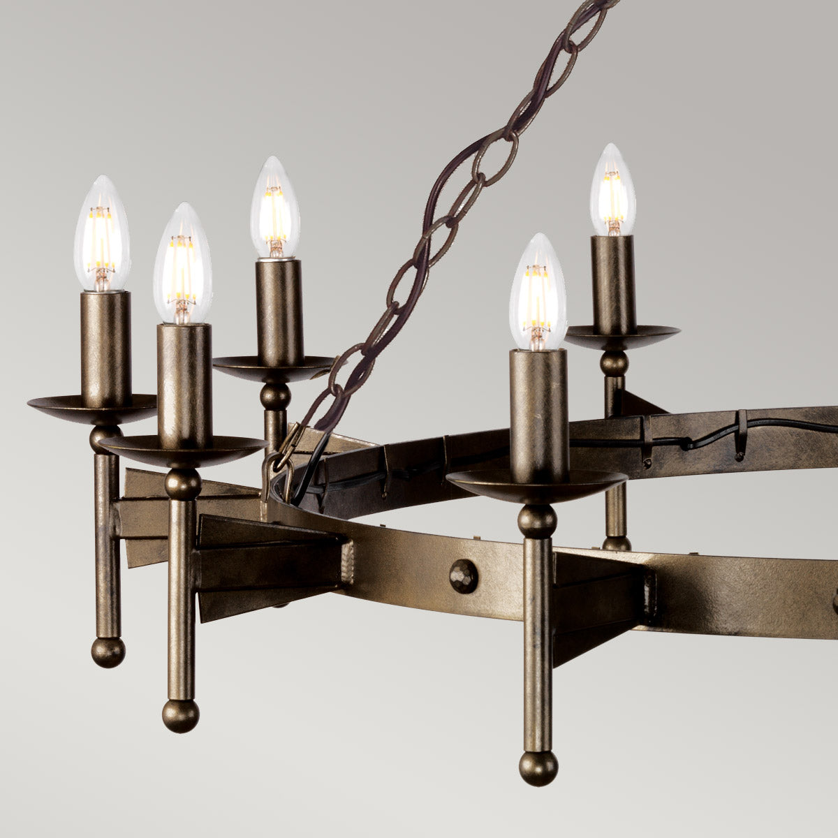 Pendelleuchte Cromwell (bronzefarben) 12x - Elstead Lighting