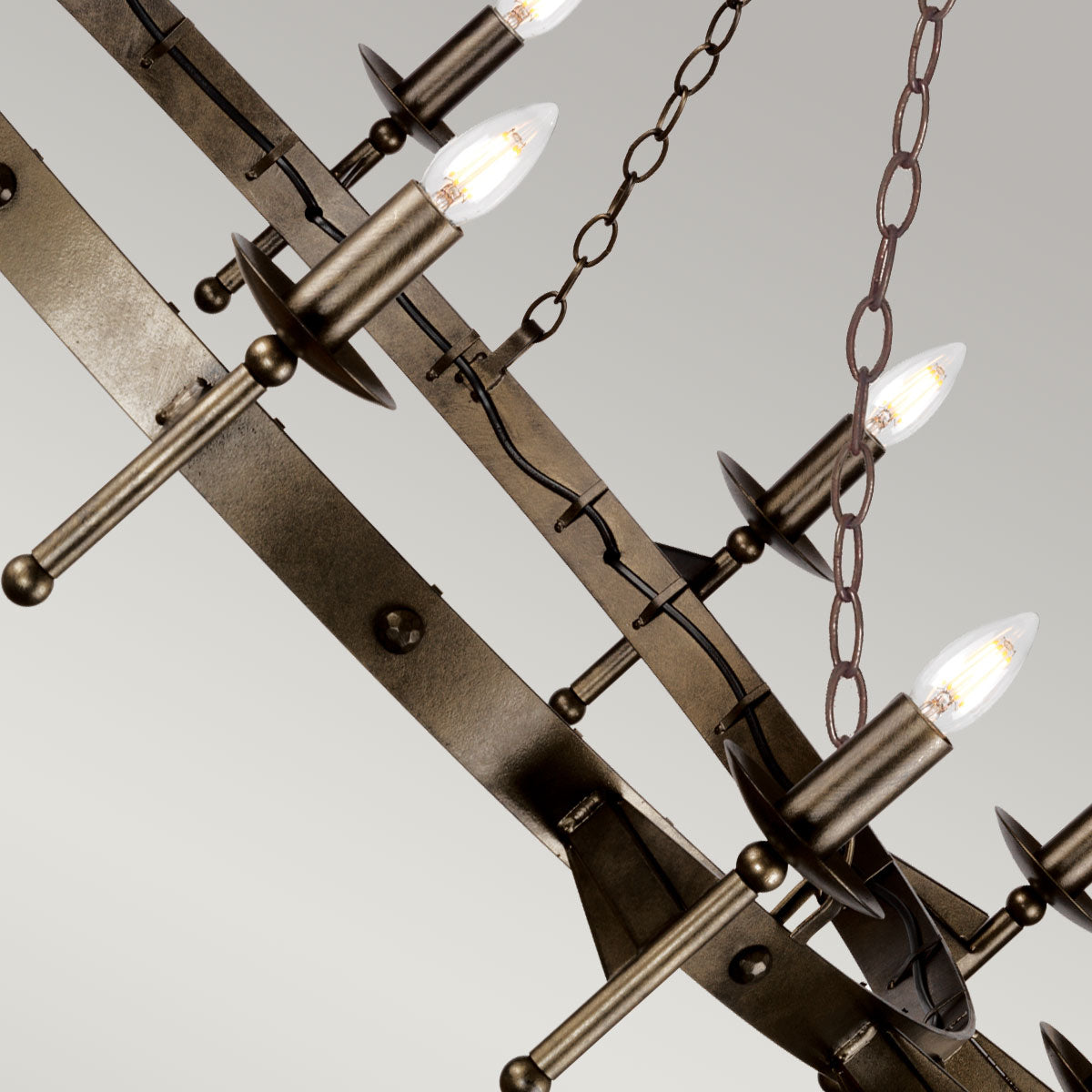Pendelleuchte Cromwell (bronzefarben) 12x - Elstead Lighting