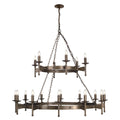 Pendelleuchte Cromwell (bronzefarben) 18x - Elstead Lighting