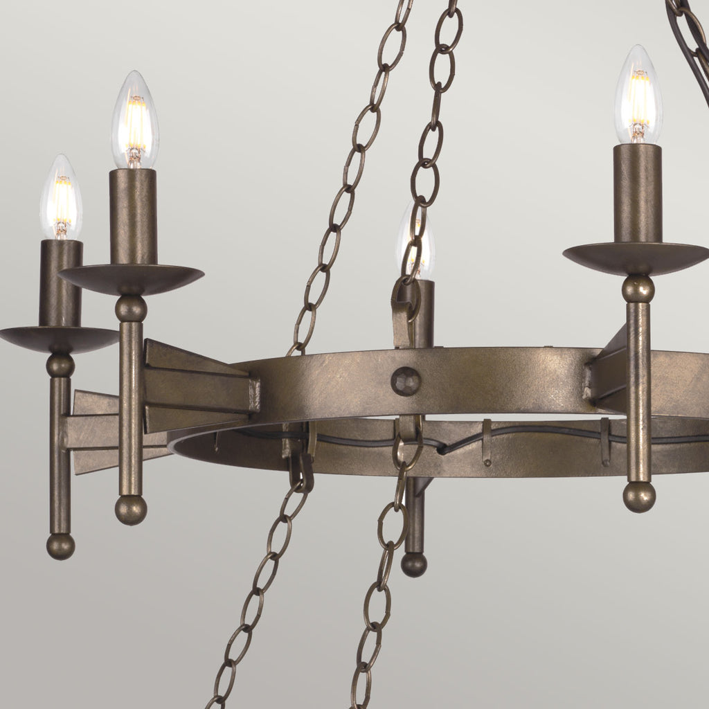 Pendelleuchte Cromwell (bronzefarben) 18x - Elstead Lighting