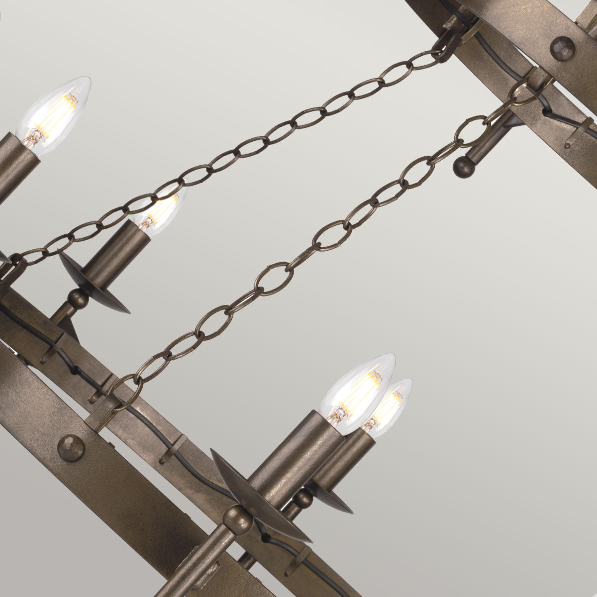 Pendelleuchte Cromwell (bronzefarben) 18x - Elstead Lighting