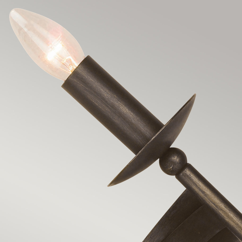 Wandleuchte Cromwell (schwarz) 2x - Elstead Lighting