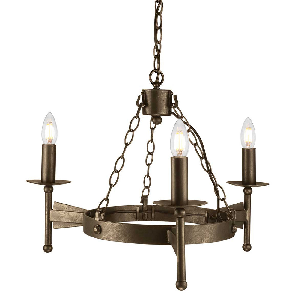 Pendelleuchte Cromwell (bronzefarben) 3x - Elstead Lighting