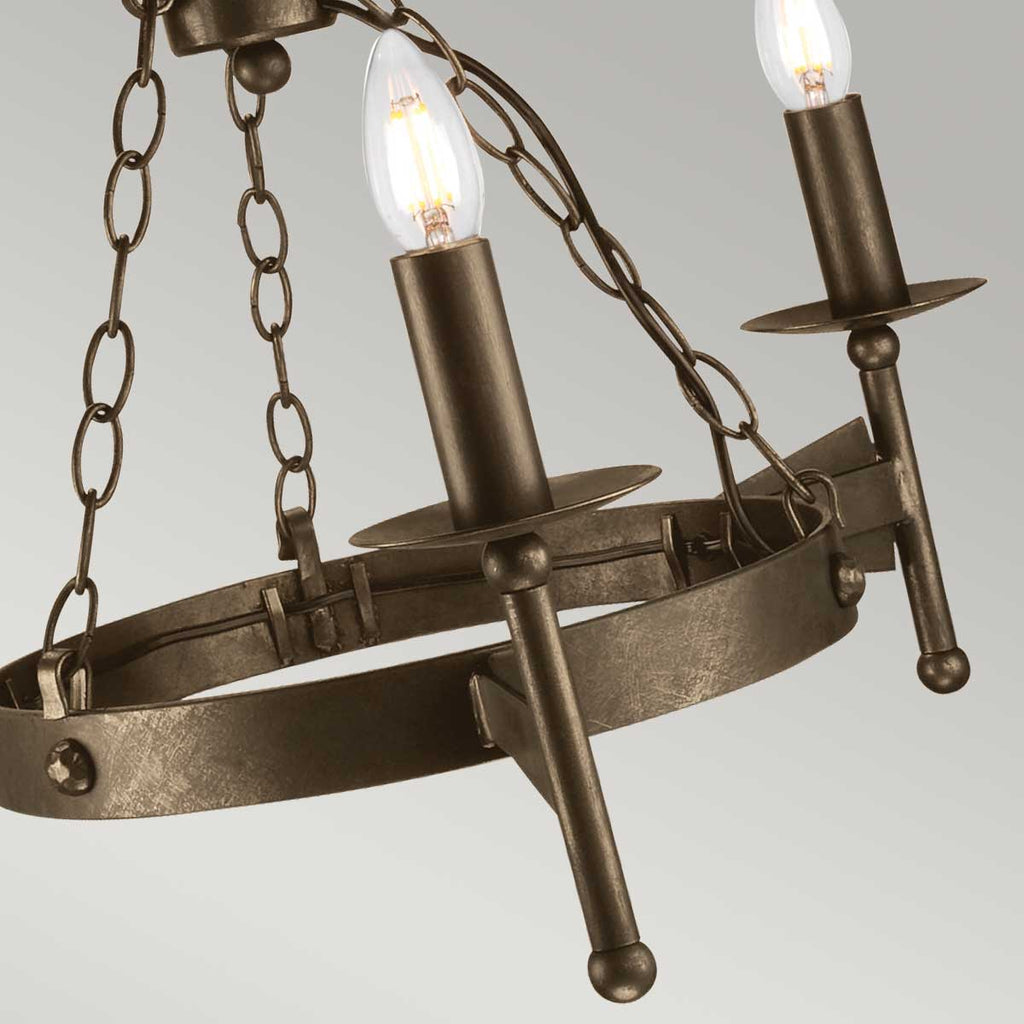 Pendelleuchte Cromwell (bronzefarben) 3x - Elstead Lighting